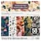 6 Pack: Dark Watercolor Florals Paper Pad by Recollections™, 12" x 12"